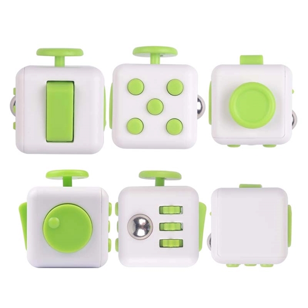 Multi-function, multi-sided fidget cube with stick, spinner, clicker and buttons.... from ASI 37218 Athena Promo (tm)