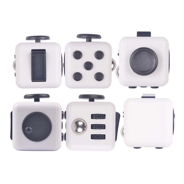 Multi-function, multi-sided fidget cube with stick, spinner, clicker and buttons.... from ASI 37218 Athena Promo (tm)
