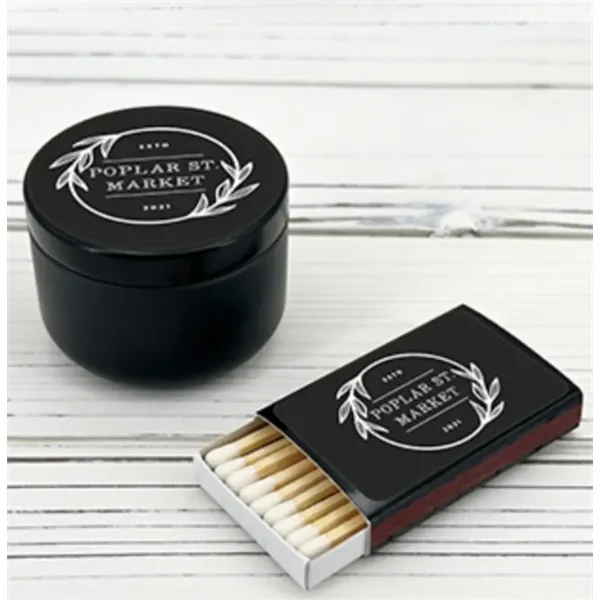 Branded Candle Tin with Matches... from ASI 89971 Stuff A Mug