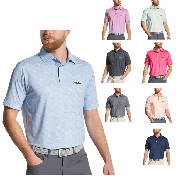 Men's performance speckle print golf shirt with moisture wicking technology.... from ASI 57653 Gold Bond