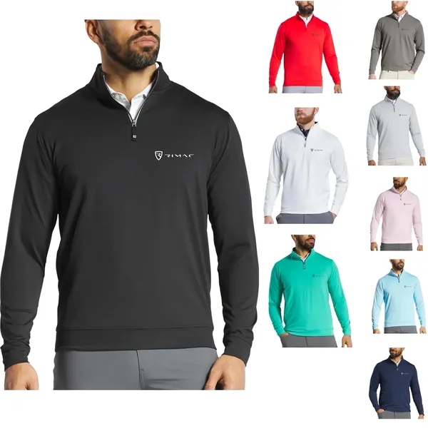 Men's quarter zip with moisture-wicking performance and anti-microbial finish.... from ASI 57653 Gold Bond