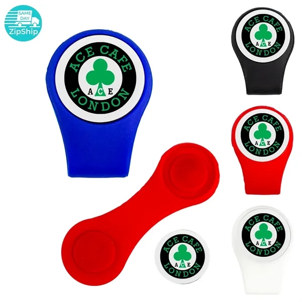 Magnetic golf ball marker clip with imprint options.... from ASI 57653 Gold Bond