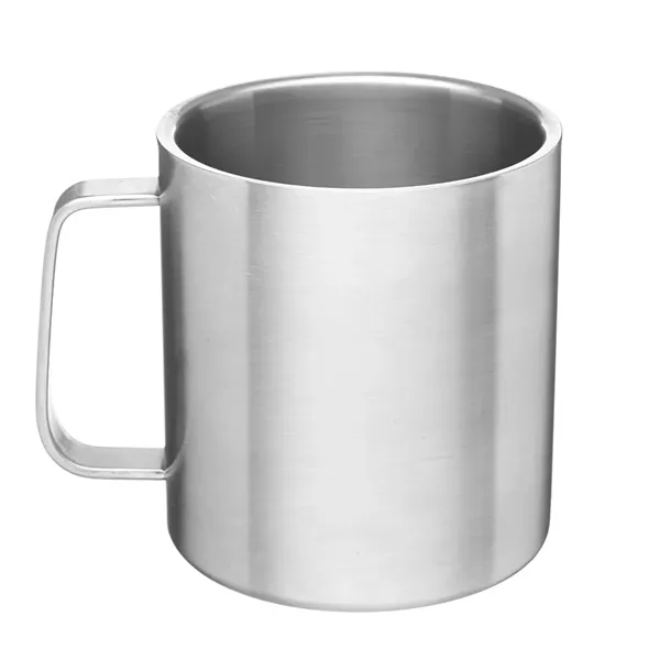 15 oz. stainless steel mug with double wall construction, exterior brush... from ASI 39552 BEL Promo