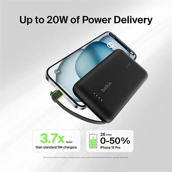 Charge up to 20W with our lightweight 10,000 mAh power bank.... from ASI 61005 Hirsch Gift Inc