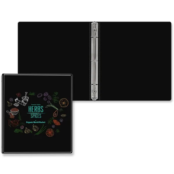 1/2" Round three ring binder made of vinyl that accommodates a... from ASI 54040 Fey Promo / Fey Binders and Organization Solutions