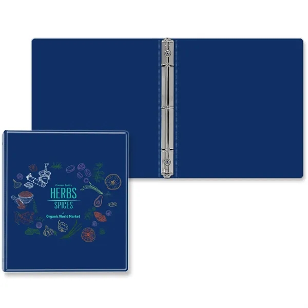 1/2" Round three ring binder made of vinyl that accommodates a... from ASI 54040 Fey Promo / Fey Binders and Organization Solutions