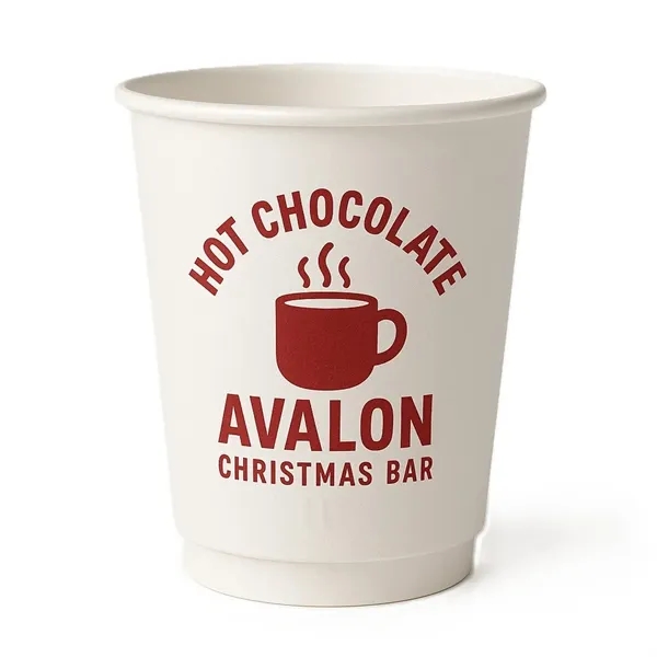 Insulated 12 oz. double-wall paper cup, perfect for hot beverages and... from ASI 67075 Leprechaun Promotions, LLC / Leprechaun Promotions