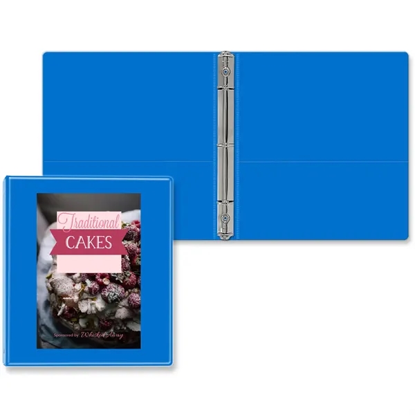 1/2" Round three ring junior binder made of vinyl with front... from ASI 54040 Fey Promo / Fey Binders and Organization Solutions