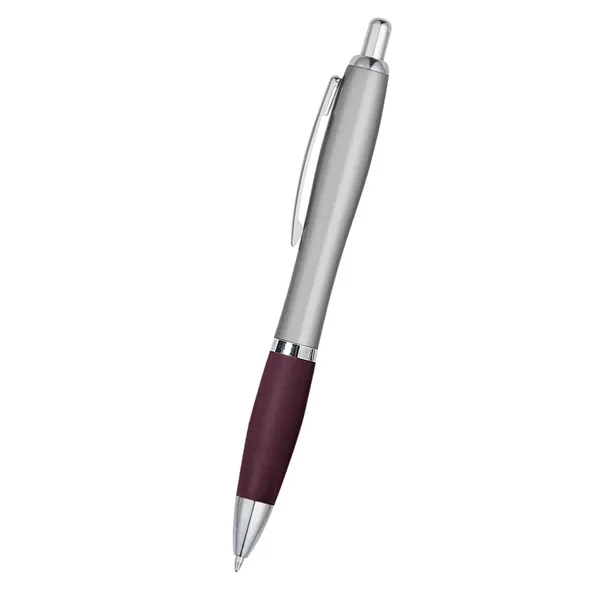 Ballpoint pen with plunger action and rubberized grip.... from ASI 61125 Hit Promotional Products / Hit®