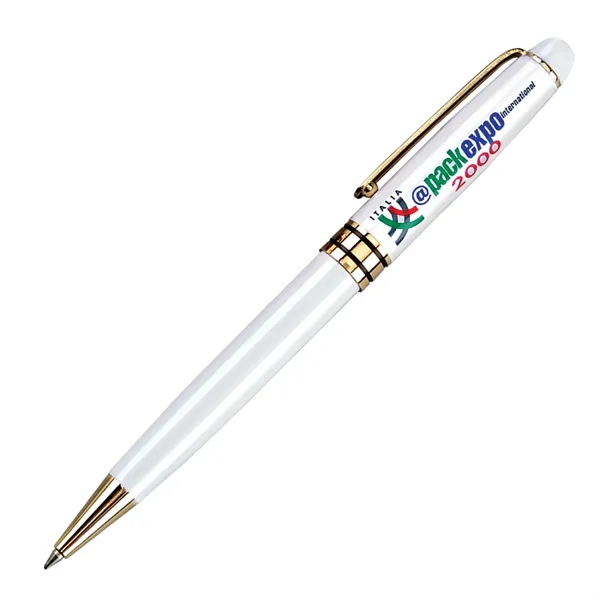Twist-action pen with a metallic color barrel with gold clip and... from ASI 68190 Lungsal / Lungsal