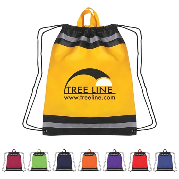 Drawstring reflective sports pack with carrying handles.... from ASI 61125 Hit Promotional Products / Hit®