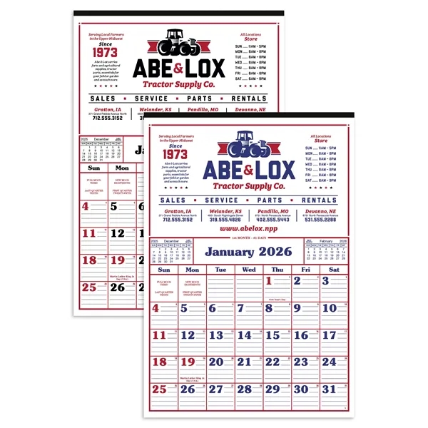 Commercial 12-Sheet Calendar... from ASI 40480 Koozie Group