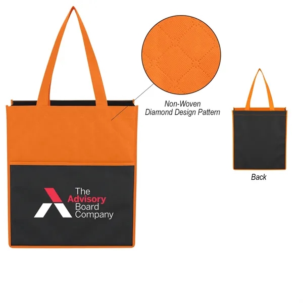 80 gram non-woven coated water-resistant polypropylene tote bag that is both... from ASI 61125 Hit Promotional Products / Hit®