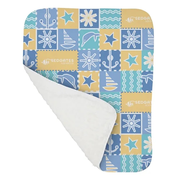 30" x 40" blanket with a super-soft cloud knit front and... from ASI 61125 Hit Promotional Products / Hit®