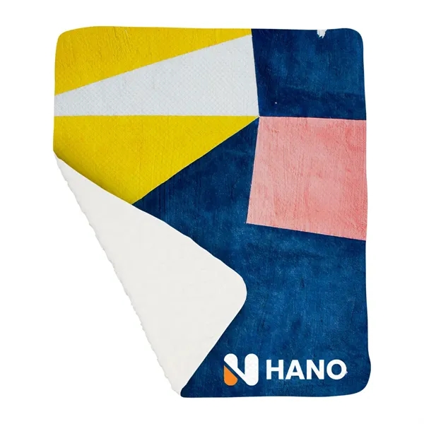 50" x 60" blanket with a super-soft cloud knit front and... from ASI 61125 Hit Promotional Products / Hit®