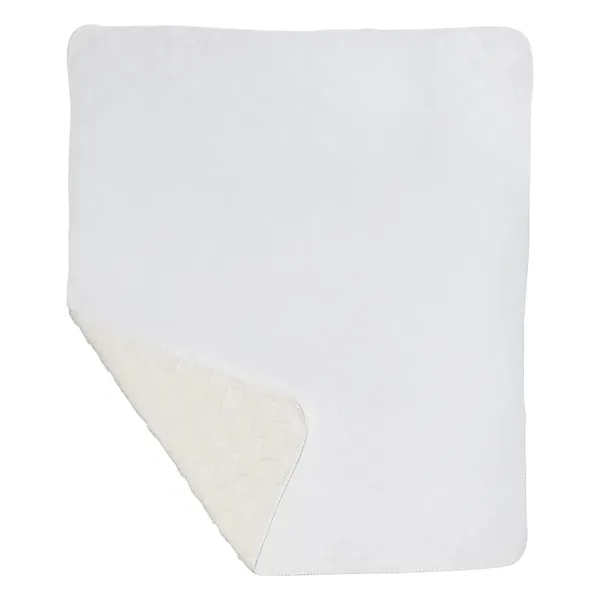 50" x 60" checkerboard knit Sherpa blanket.... from ASI 61125 Hit Promotional Products / Hit®