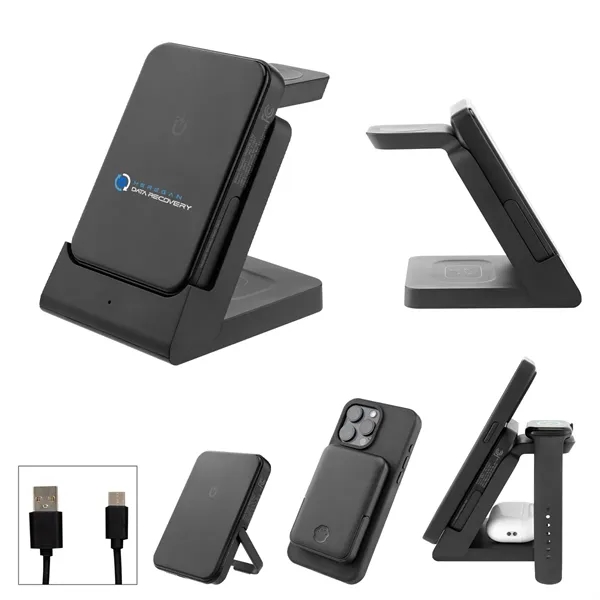 5,000mAh magnetic power bank and watch dock.... from ASI 61125 Hit Promotional Products / Hit®
