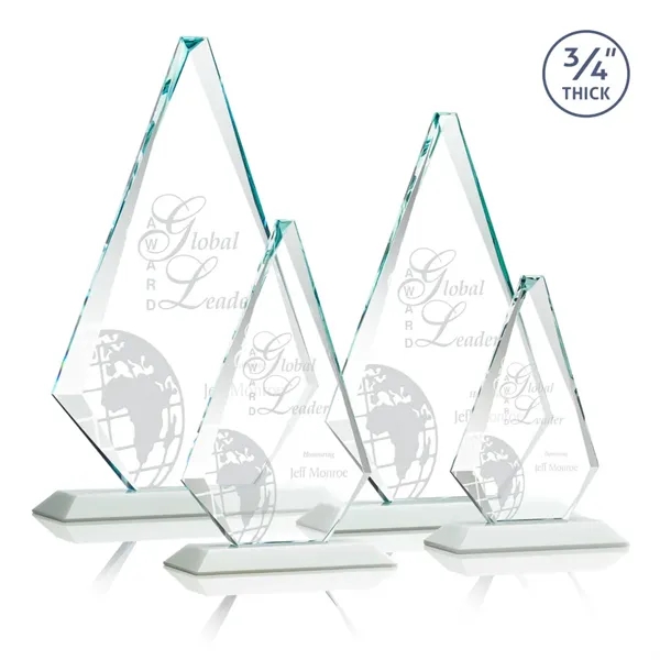 The exquisite Windsor Award features a 0.75" thick Starfire Crystal diamond... from ASI 84592 St Regis Group / St Regis