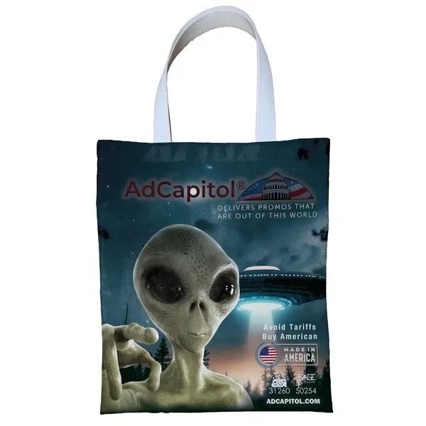 Sublimated tote bag measuring 14 inches wide by 16 inches tall.... from ASI 31260 AdCapitol