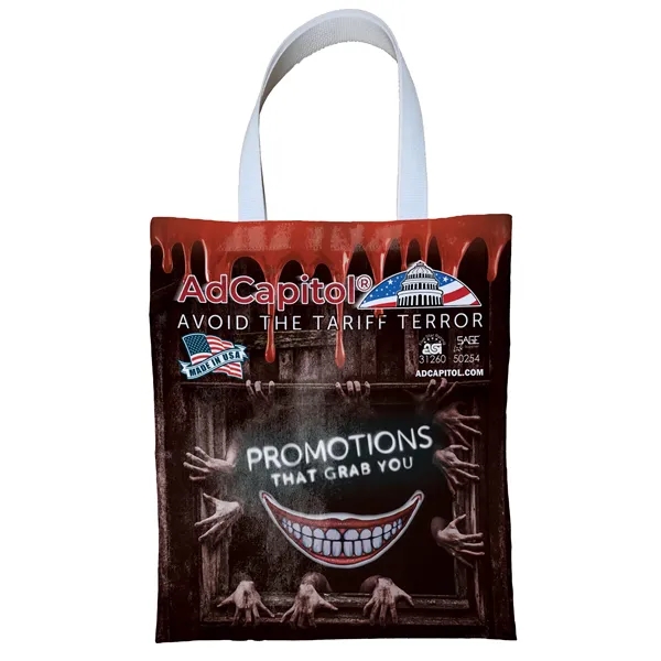 Sublimated tote bag measuring 14 inches wide by 16 inches tall.... from ASI 31260 AdCapitol