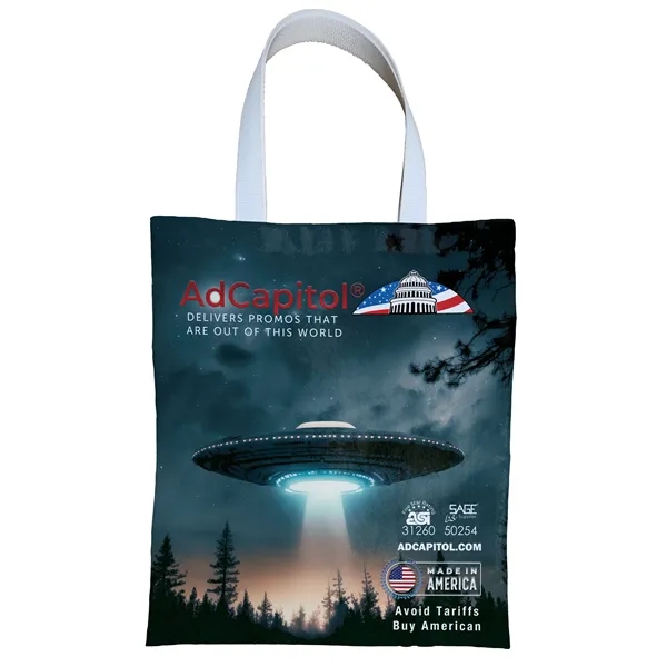 Sublimated tote bag measuring 14 inches wide by 16 inches tall.... from ASI 31260 AdCapitol