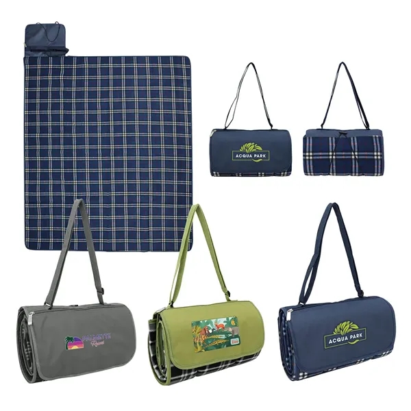 Barrel Fleece Picnic Blanket... from ASI 36730 Ariel Premium Supply Inc