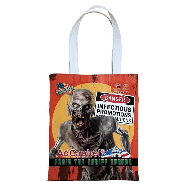 Sublimated tote bag measuring 11 inches wide by 13 inches tall.... from ASI 31260 AdCapitol