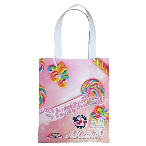 Sublimated tote bag measuring 11 inches wide by 13 inches tall.... from ASI 31260 AdCapitol