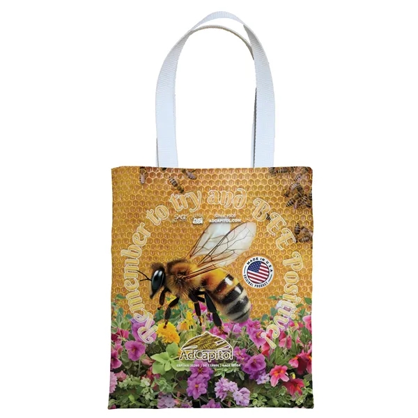 Sublimated tote bag measuring 11 inches wide by 13 inches tall.... from ASI 31260 AdCapitol