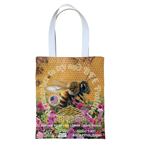 Sublimated tote bag measuring 11 inches wide by 13 inches tall.... from ASI 31260 AdCapitol