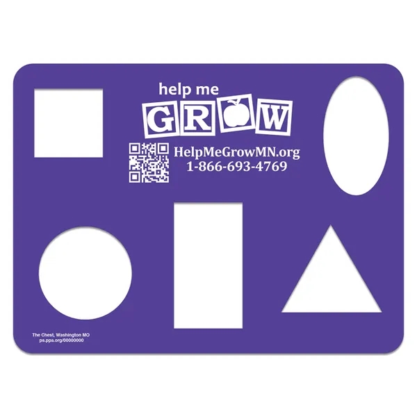 4 7/8" x 7 1/2", 23 gauge poly stencil featuring different... from ASI 44830 The Chest