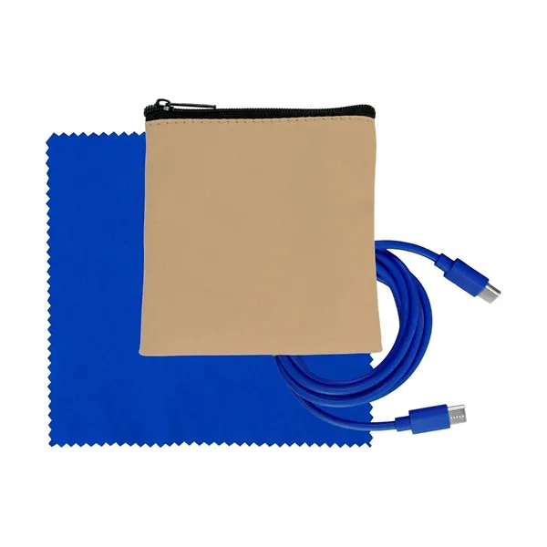 Tan Executive C to C Cable & Cloth Set... from ASI 30208 A P Specialties / AP Specialties