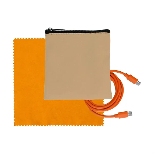 Tan Executive C to C Cable & Cloth Set... from ASI 30208 A P Specialties / AP Specialties