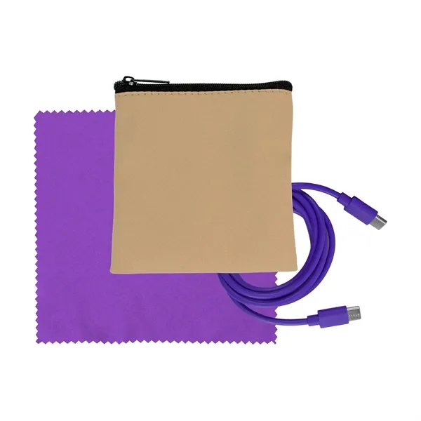 Tan Executive C to C Cable & Cloth Set... from ASI 30208 A P Specialties / AP Specialties