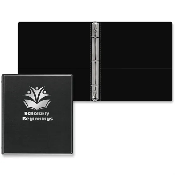 1/2" round three ring junior binder made of executive vinyl with... from ASI 54040 Fey Promo / Fey Binders and Organization Solutions
