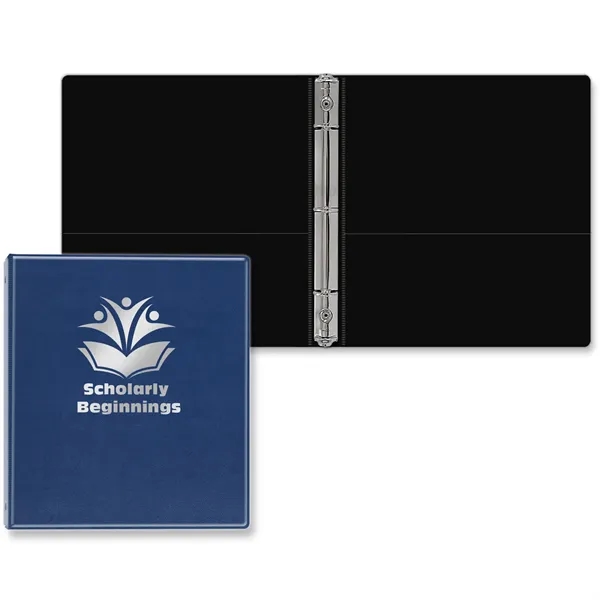 1/2" round three ring junior binder made of executive vinyl with... from ASI 54040 Fey Promo / Fey Binders and Organization Solutions