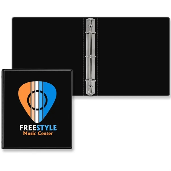1" Round three ring binder made of vinyl that accommodates a... from ASI 54040 Fey Promo / Fey Binders and Organization Solutions