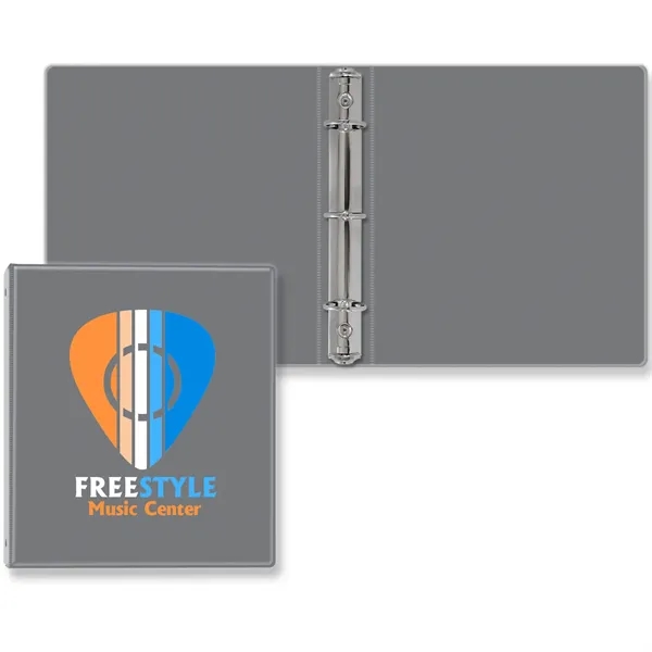 1" Round three ring binder made of vinyl that accommodates a... from ASI 54040 Fey Promo / Fey Binders and Organization Solutions