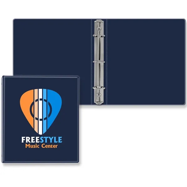 1" Round three ring binder made of vinyl that accommodates a... from ASI 54040 Fey Promo / Fey Binders and Organization Solutions