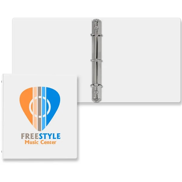 1" Round three ring binder made of vinyl that accommodates a... from ASI 54040 Fey Promo / Fey Binders and Organization Solutions