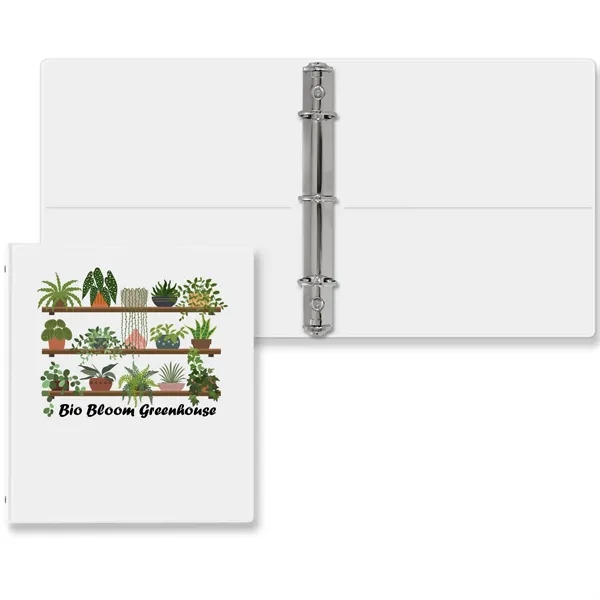 1" Round three ring junior binder made of vinyl with front... from ASI 54040 Fey Promo / Fey Binders and Organization Solutions