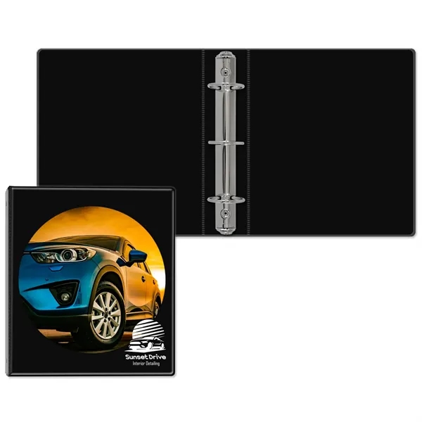 1 1/2" Round three ring binder made of vinyl that accommodates... from ASI 54040 Fey Promo / Fey Binders and Organization Solutions