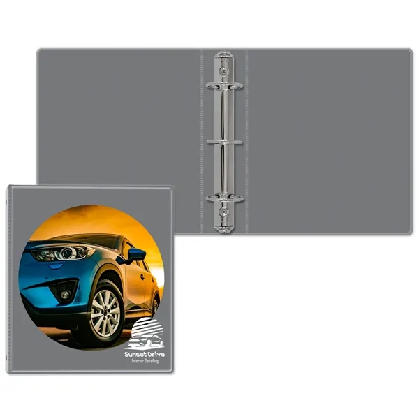 1 1/2" Round three ring binder made of vinyl that accommodates... from ASI 54040 Fey Promo / Fey Binders and Organization Solutions