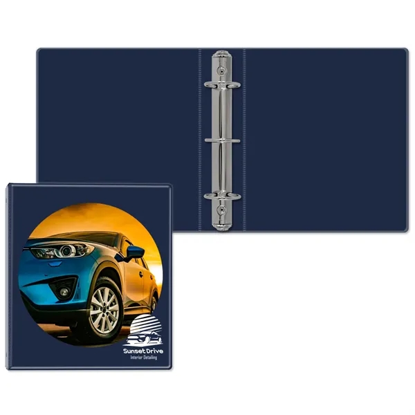 1 1/2" Round three ring binder made of vinyl that accommodates... from ASI 54040 Fey Promo / Fey Binders and Organization Solutions