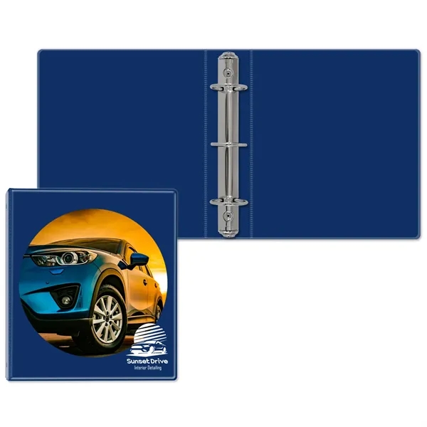 1 1/2" Round three ring binder made of vinyl that accommodates... from ASI 54040 Fey Promo / Fey Binders and Organization Solutions