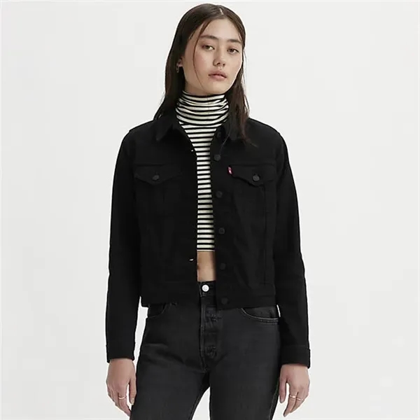 Women's original trucker jacket with button closures at cuffs.... from ASI 38120 Ball Pro / Diversified Quality Kitchenware / Branded Apparel Designs