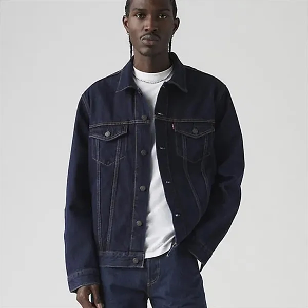 100% heavyweight cotton men's trucker jacket.... from ASI 38120 Ball Pro / Diversified Quality Kitchenware / Branded Apparel Designs