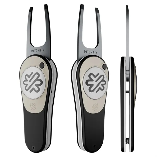 Pitchfix: The XL is a premium switchblade divot tool. Two customizable... from ASI 61966 HPG / BCG Creations HPG Gold