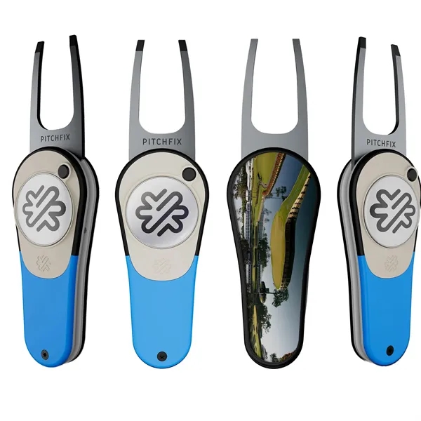 Pitchfix: The XL is a premium switchblade divot tool. Two customizable... from ASI 61966 HPG / BCG Creations HPG Gold