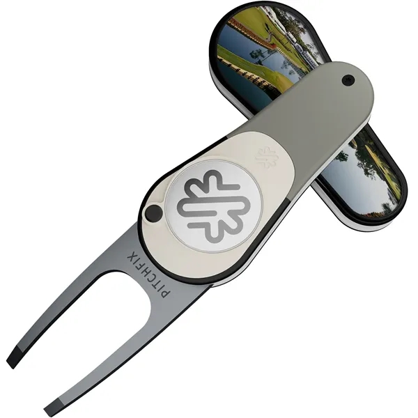 Pitchfix: The XL is a premium switchblade divot tool. Two customizable... from ASI 61966 HPG / BCG Creations HPG Gold